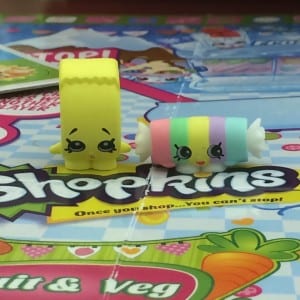 The exclusive Shopkins, Rolla Tape and Miss Candy!