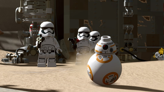 BB-8 with Stormtroopers