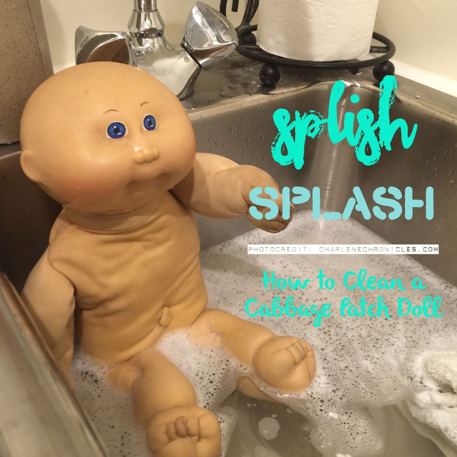 washing cabbage patch dolls