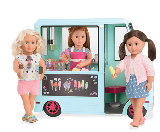 18 inch doll ice cream truck