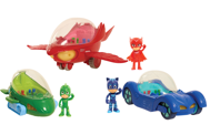 PJ Masks Deluxe Vehicles - Cat-Car, Gekko-Mobile and Owl Glider (Just Play)
