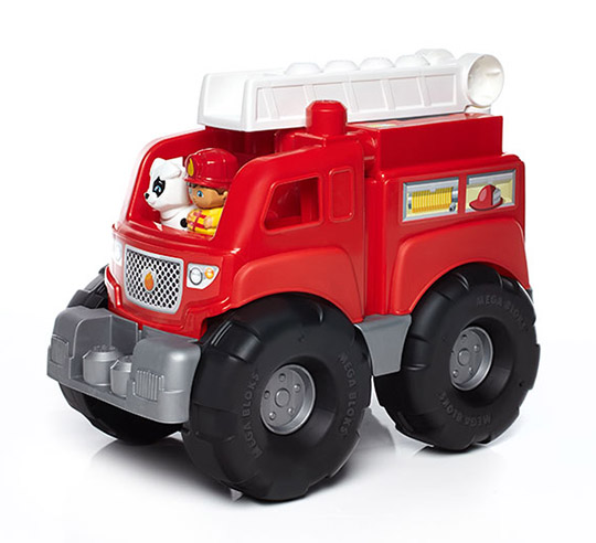 mega bloks fire truck ride on