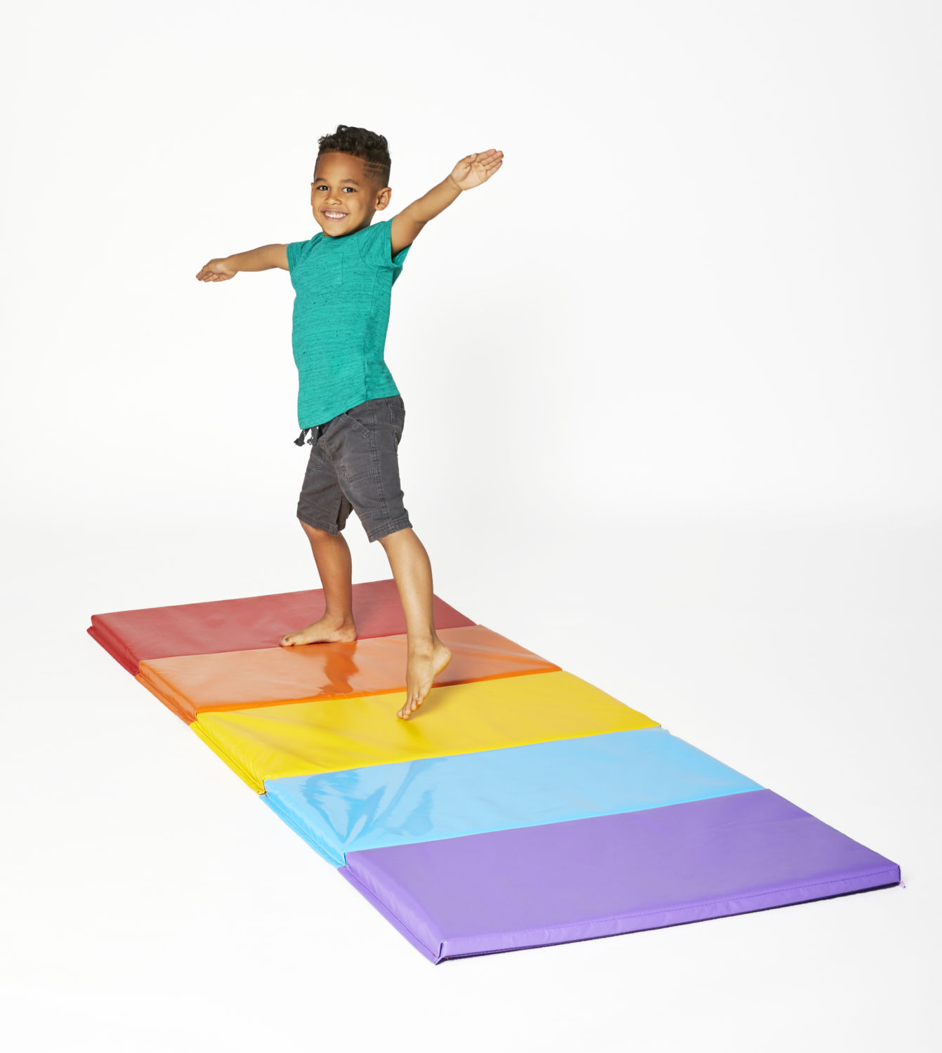 Antsy Pants Kids Tumble Mat for Gymnastics Training - Pastel