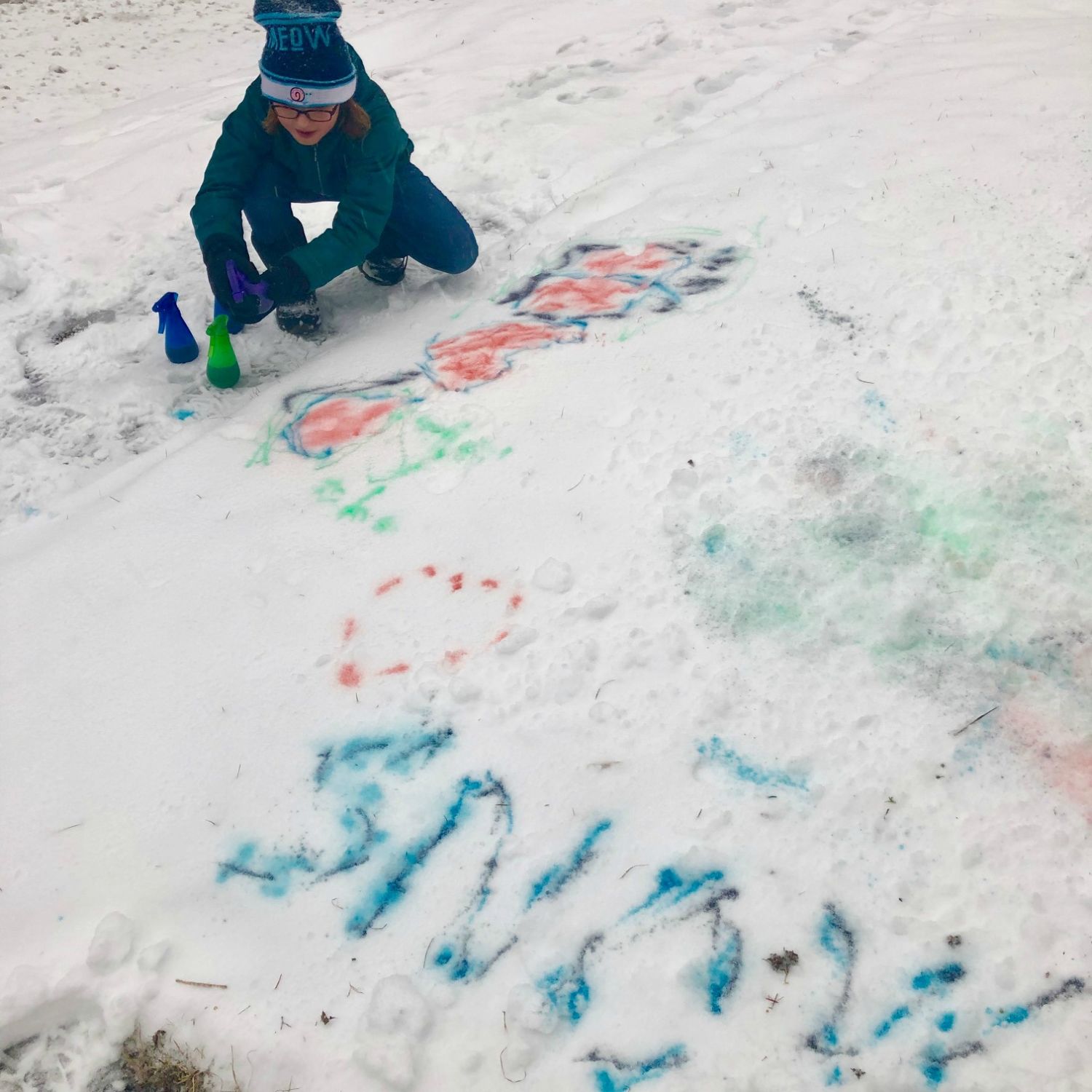 How to Make Snow Paint for Snowy Day Play