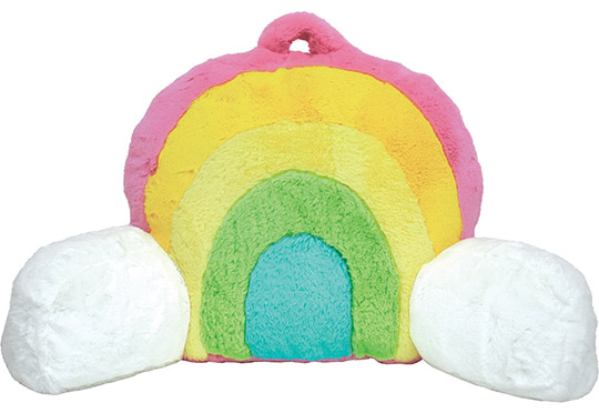 rainbow plush pillow