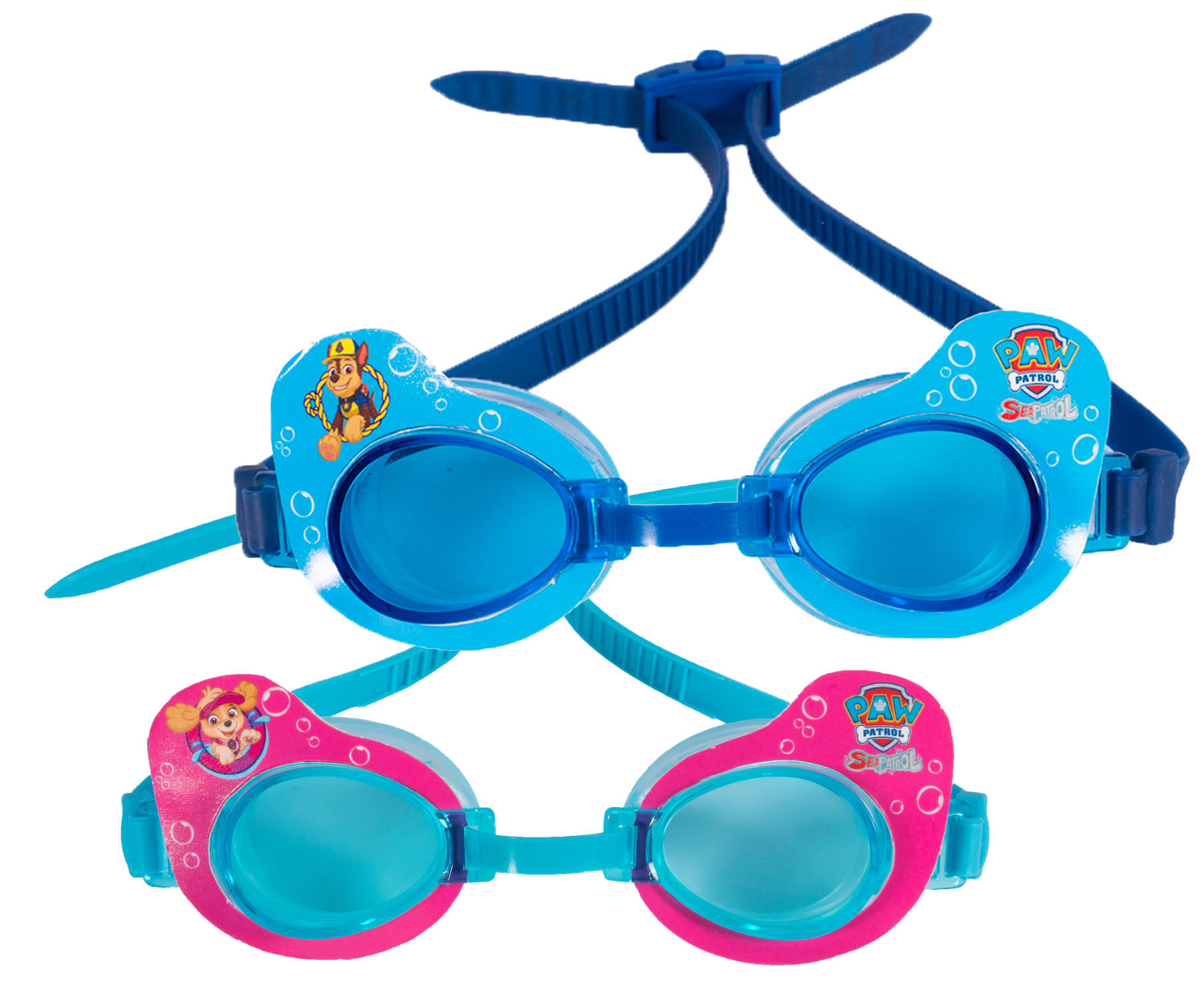 Occhialini Da Nuoto Zoggs Paw Patrol Little Twist Per Bambini 0-6 Anni – Unisex, Blu E Gialli, Taglia Unica