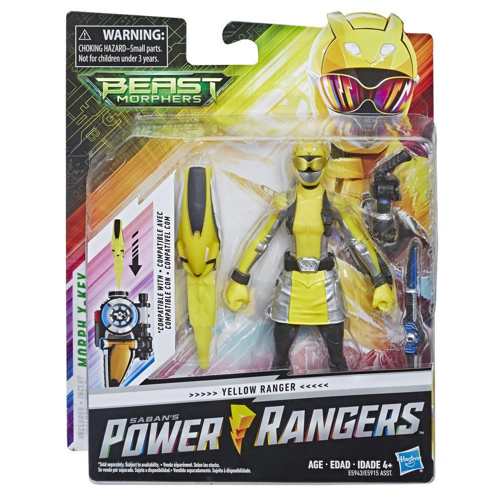 Hasbro Power Rangers Beast Morphers Yellow Ranger