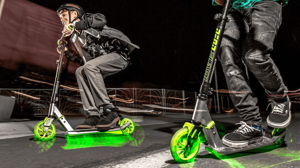 yvolution neon ghost scooter LED