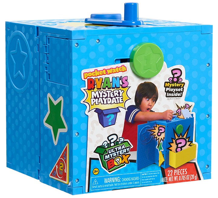 Just Play Ryan's Mystery Playdate Ultra Mystery Box in package