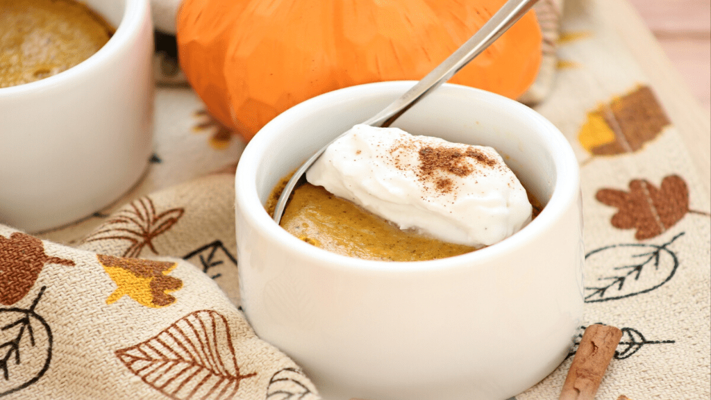 fall dairy free pumpkin dessert