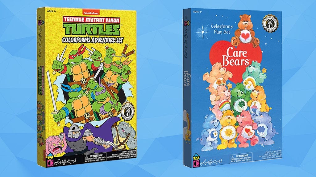 Retro Colorforms TMNT and Care Bears