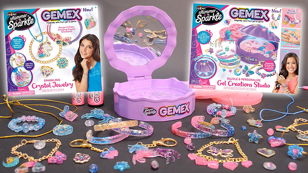 Make Glittery Jewelry with the GEMEX Gel Creations Studio - The Toy Insider
