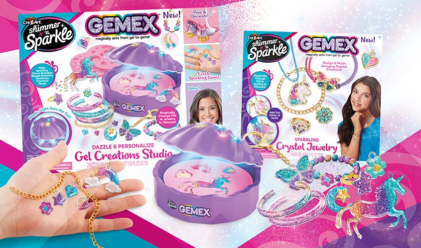 MYO Glittery Jewelry with the Gemex Gel Creations Studio - The Toy