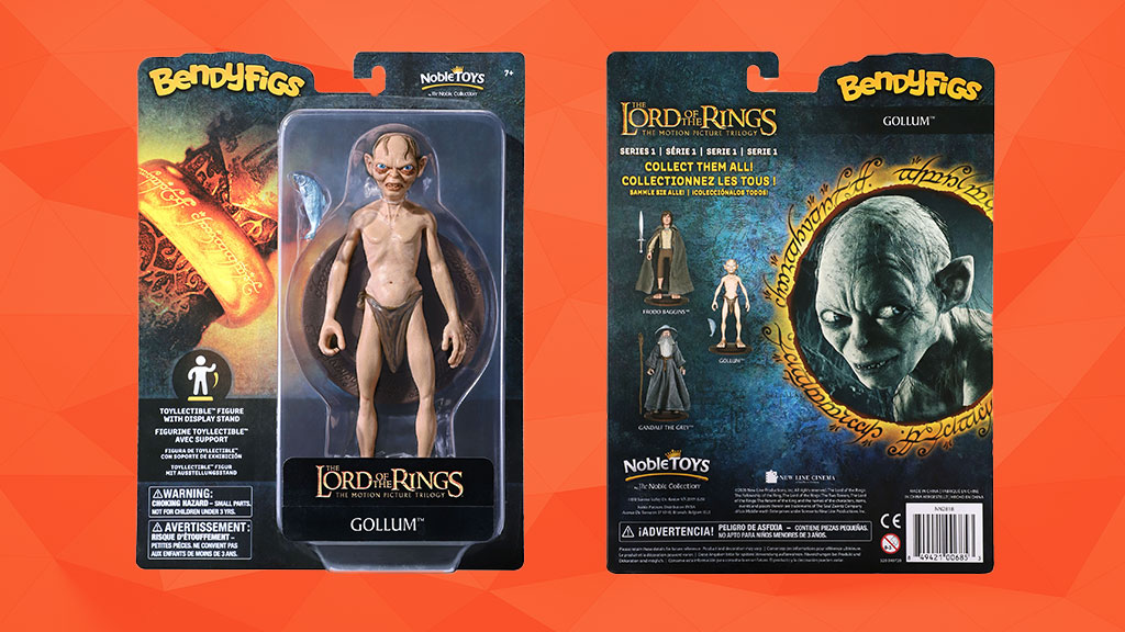 Noble Collection - Lord Of The Rings Gollum Bendy Figure 