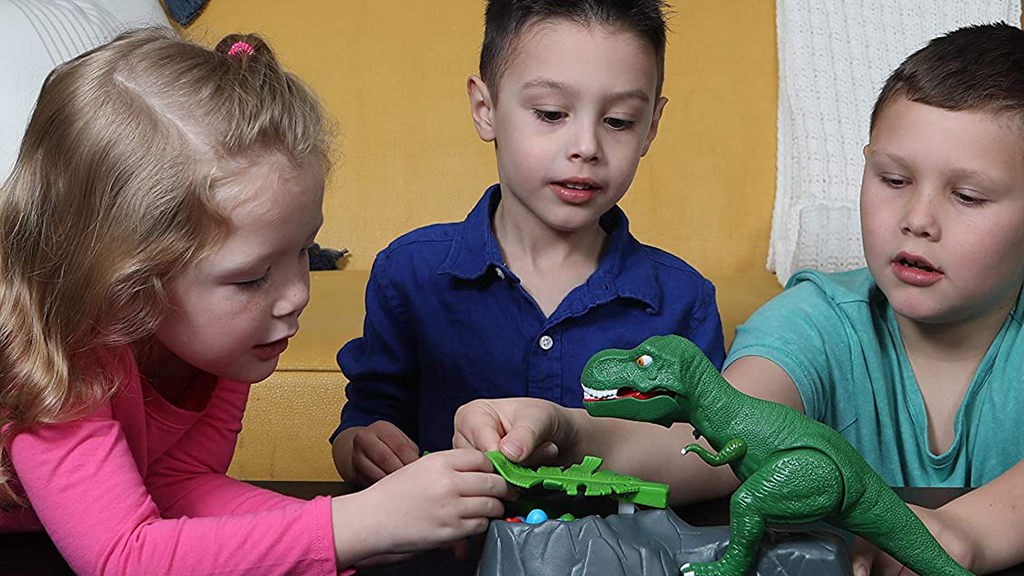 Kids Can Rescue Eggs from the Ferocious T. Rex in Dino Crunch - The Toy  Insider