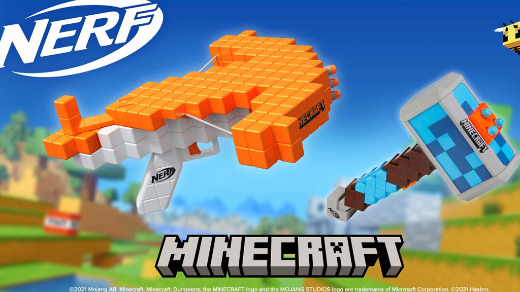 Hasbro Builds On Its Nerf Blasters with New Minecraft Line - The Toy Insider