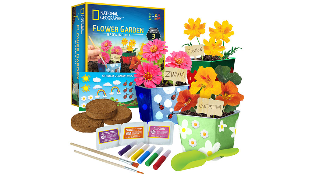 NATIONAL GEOGRAPHIC FLOWER GARDEN GROWING KIT - The Toy Insider