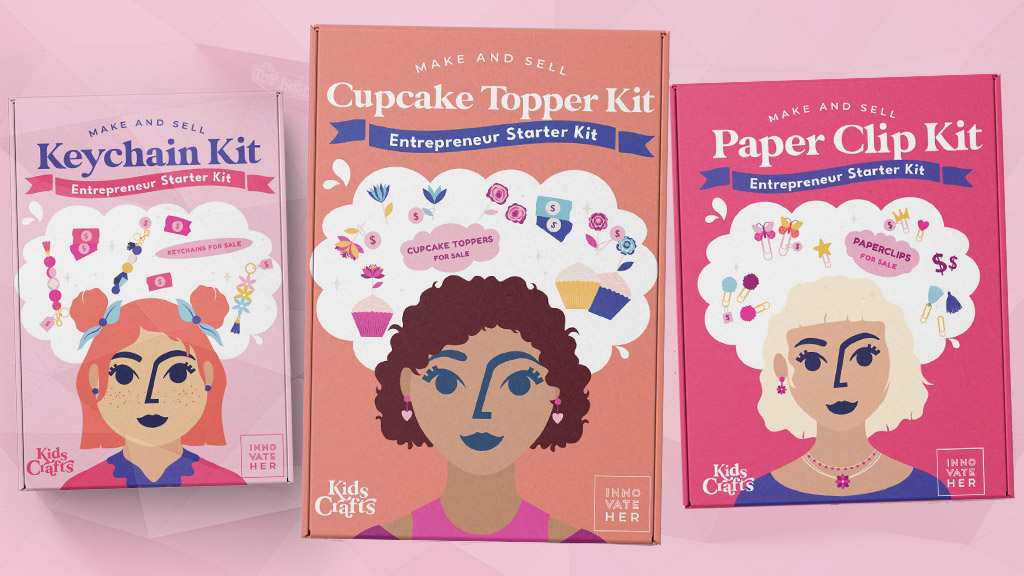 Kids Crafts: Make & Sell Poppin' Paper Clip Box Craft Kit Business - Entrepreneur Starter Kit