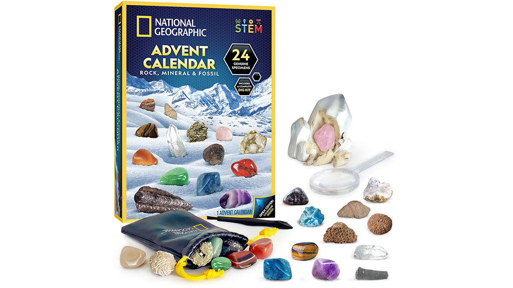 NATIONAL GEOGRAPHIC ROCK, MINERAL & FOSSIL ADVENT CALENDAR The Toy