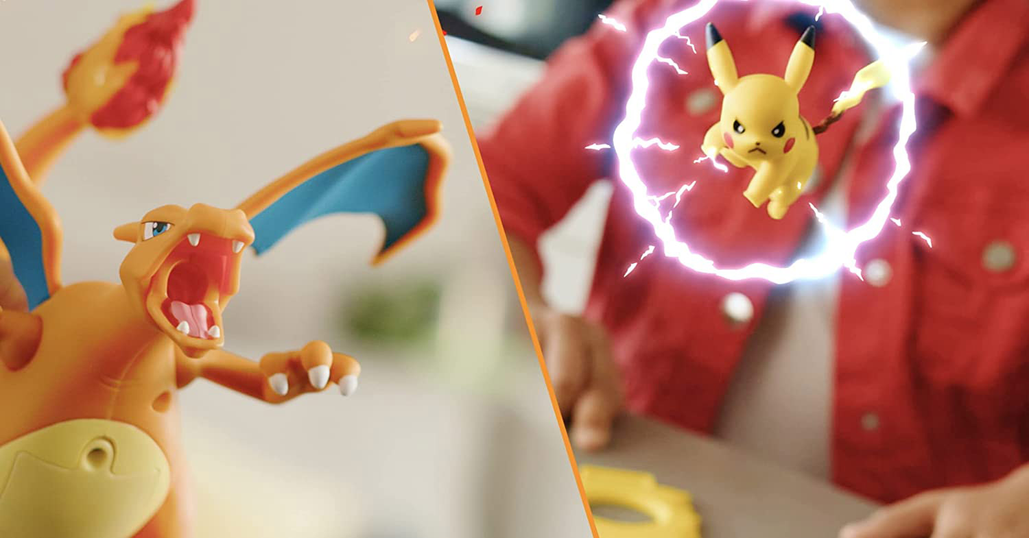 Jazwares Pokemon Charizard Deluxe Feature 2-in Action Figure with Figure  Launcher