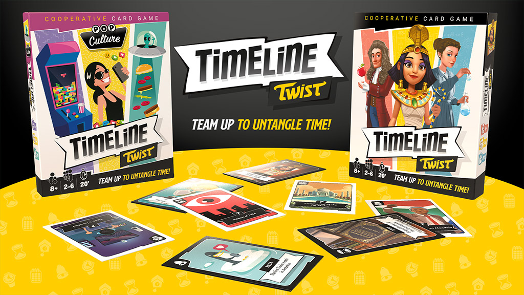 Asmodee Timeline Twist Pop Culture Board Game Clear
