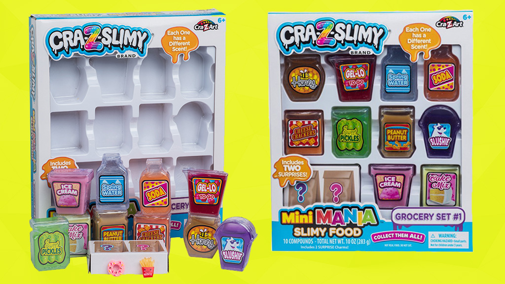 Cra-Z-Slimy Mini Mania Slimy Food Grocery Set #1