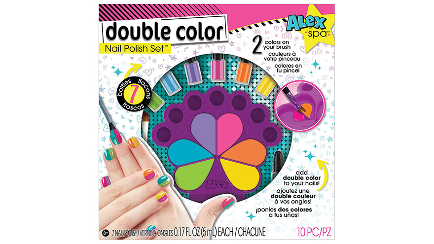 ALEX SPA DOUBLE-COLOR NAIL POLISH SET | The Toy Insider
