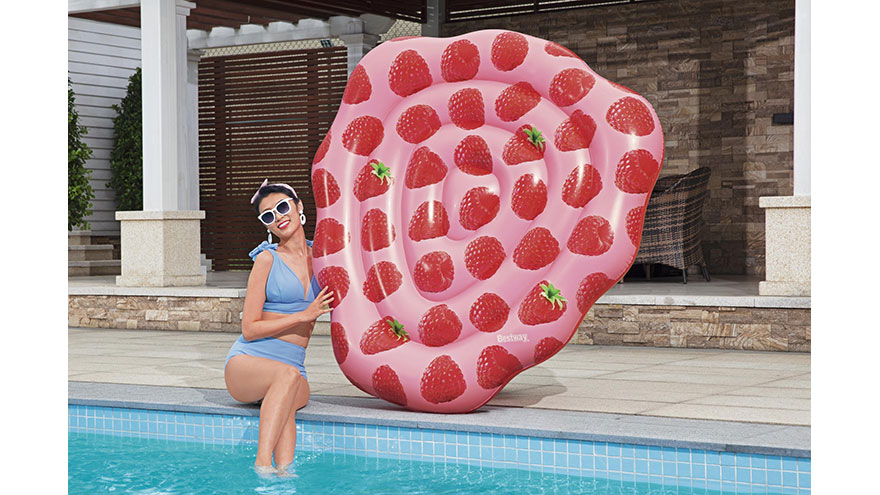 H2OGO! SCENTSATIONAL RASPBERRY SCENTED POOL FLOAT | The Toy Insider