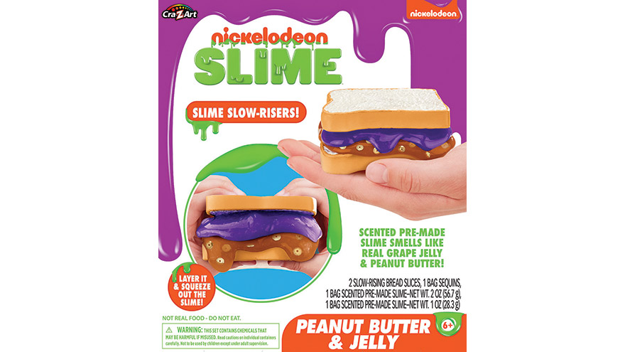Peanut Butter & Jelly Slime DIY Kit: 2 slimes, bread clay + add