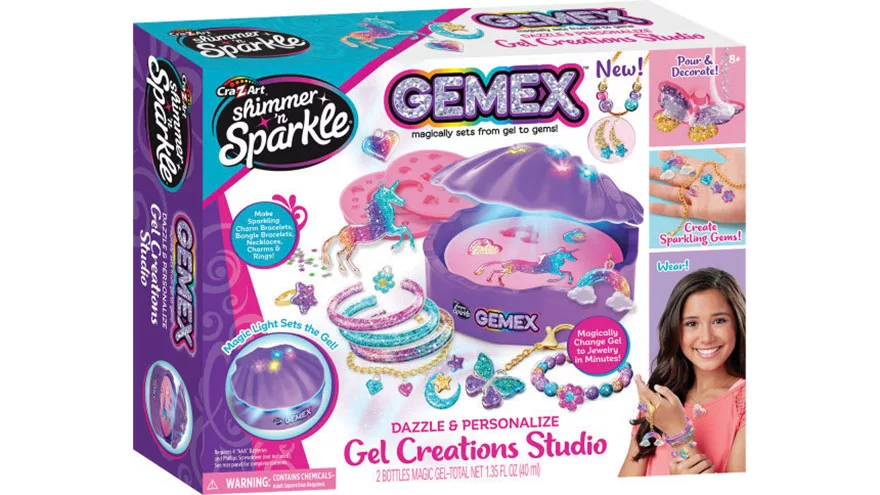 Make Glittery Jewelry with the GEMEX Gel Creations Studio - The Toy Insider