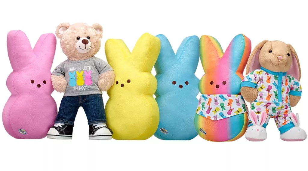 Peeps for Pets Dress-Up Bunnies Plush Dog Toy in Assorted Colors, Small