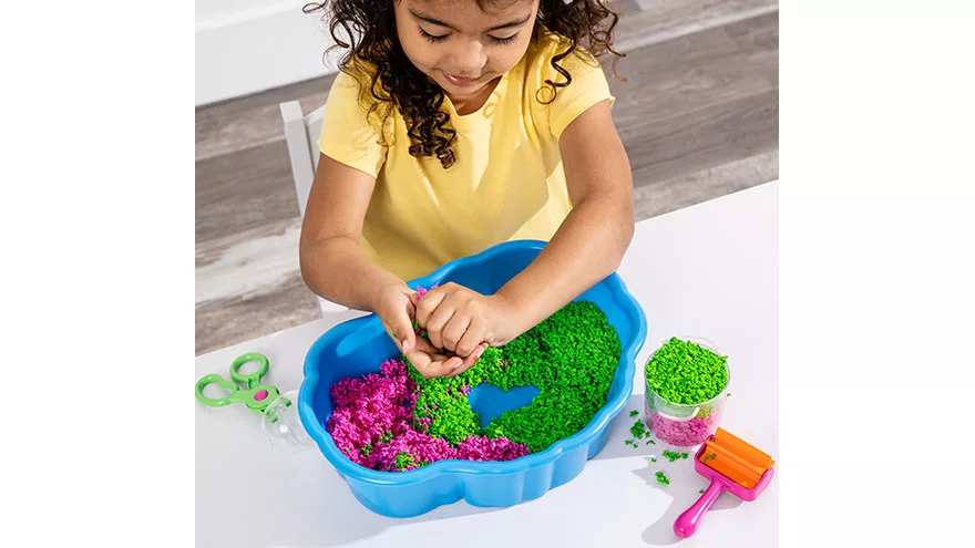 Educational Insights Playfoam Pluffle for Sensory Bins 2-Pack Pink & Green,  Ages 3+