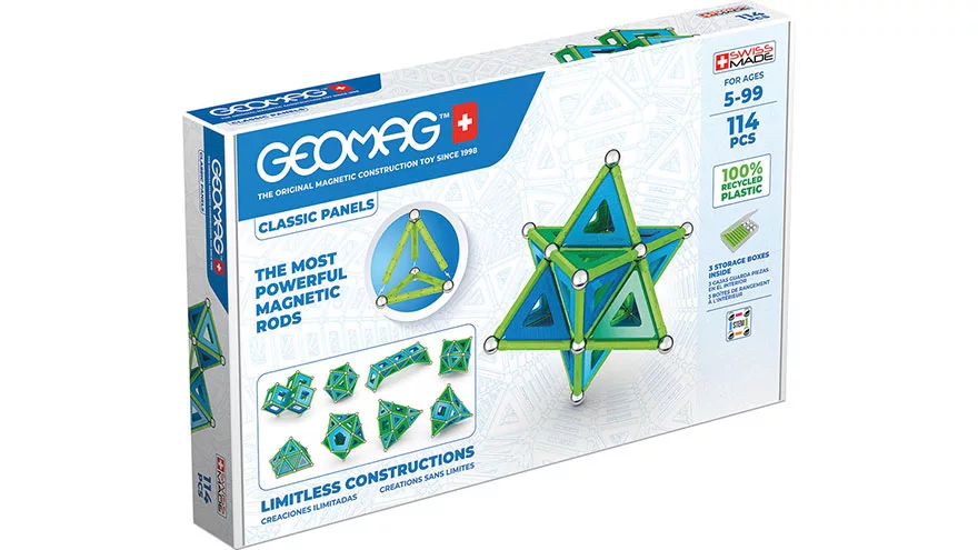 GEOMAG 100% RECYCLED PANELS 114 PIECE - The Toy Insider