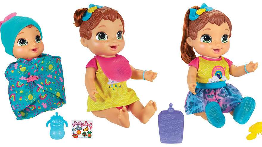 Baby grows up clearance doll