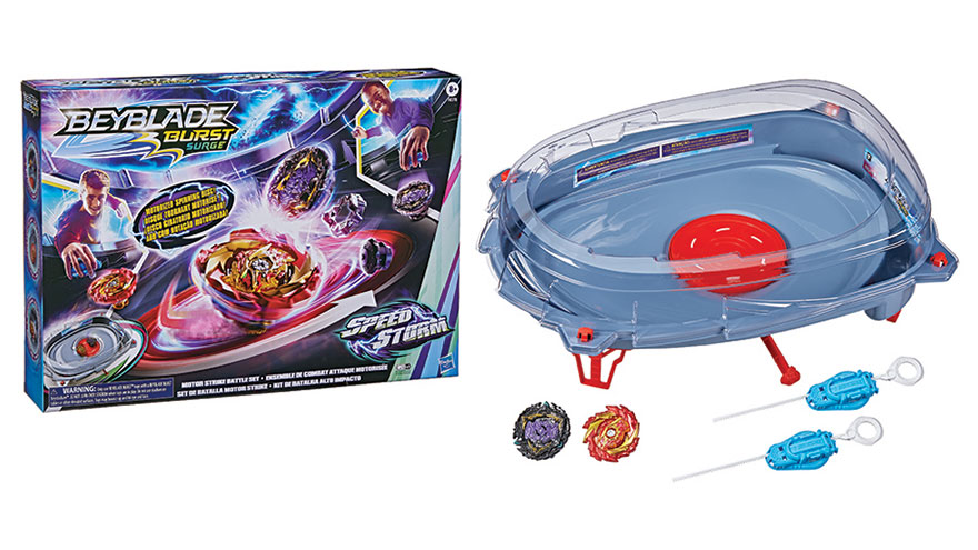 BEYBLADE BURST SPEEDSTORM MOTOR STRIKE BATTLE SET | The Toy Insider