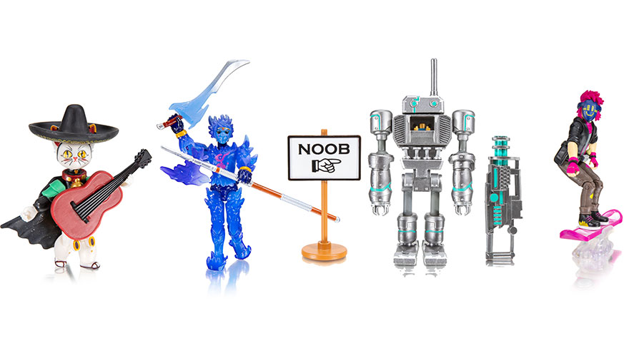 Roblox Imagination Collection - Noob Attack - Mech Mobility Figure Pack  [Includes Exclusive Virtual Item] 