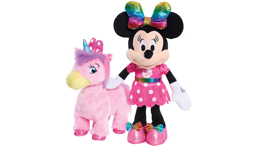 DISNEY JUNIOR MINNIE WALK & DANCE UNICORN FEATURE PLUSH