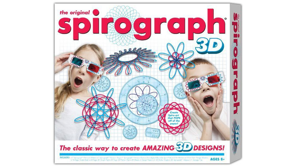  Spirograph 3D - The Classic Way to Make Amazing 3D Designs -  See Your Designs Pop Off The Page! - Ages 8+ : Toys & Games