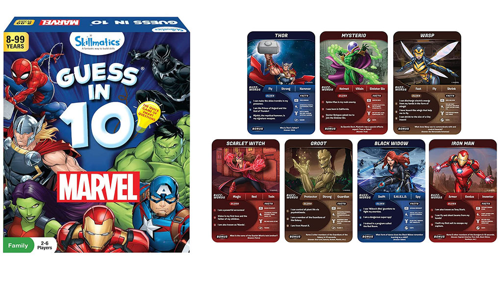 Guess in 10: Marvel  Trivia card game – MONSTER KIDS