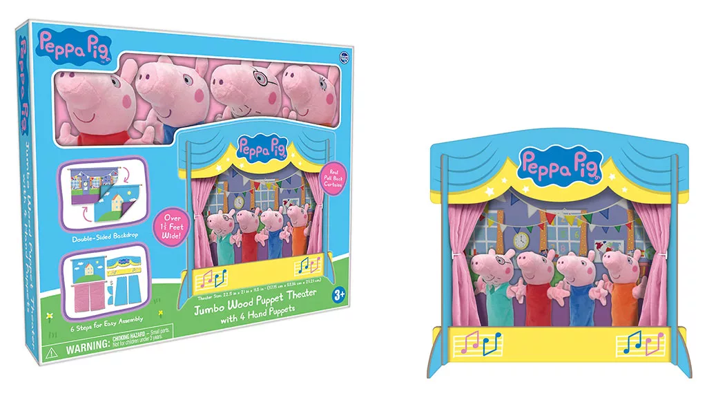 Puppets  Peppa Pig Theatre with 4 Puppets – TCG TOYS