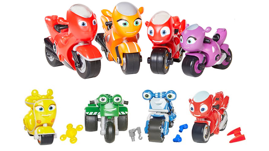 Ricky Zoom Toy Motorcycle w/ Exclusive Wintry Wheels and