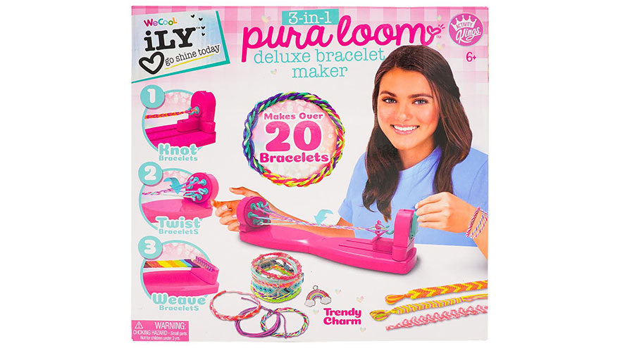 ACTIVITY KINGS ILY 3-IN-1 PURA LOOM DELUXE BRACELET MAKER - The Toy Insider