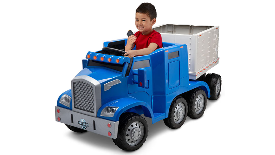 toy truck and trailer