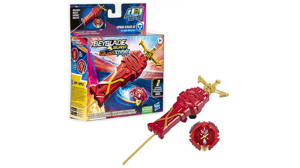 Beyblade left and store right spin launcher