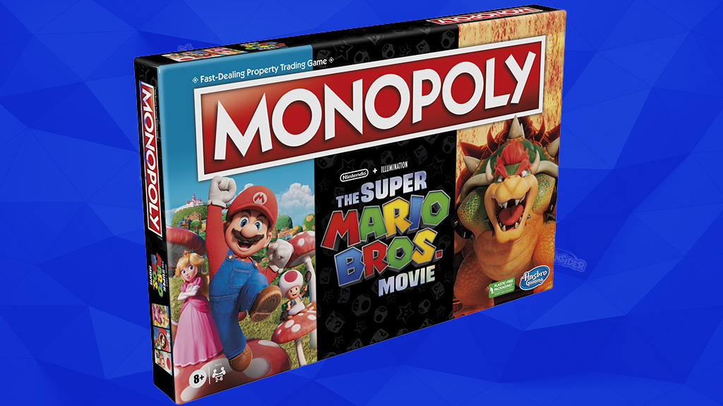 Monopoly The Super Mario Bros. Movie Edition Kids Board Game, Includes  Bowser Token