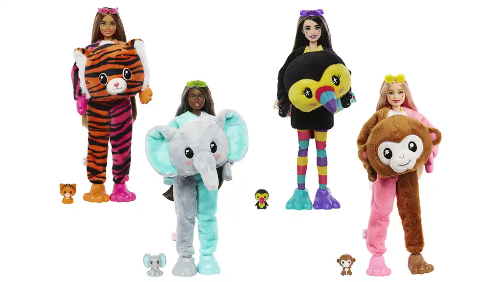 Barbie Cutie Reveals Suit Up in Even More Fuzzy Animal Costumes - The Toy  Insider