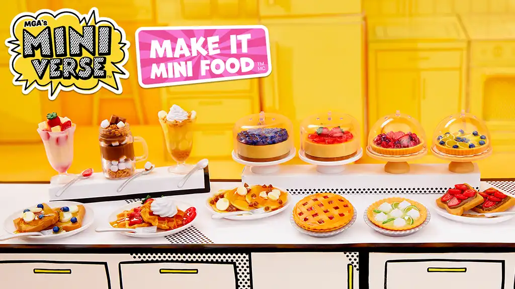 MGA's Miniverse Make It Mini Pizza Party - Cibo In Miniatura Da Collezionare E Preparare - 8+ Anni - Esclusiva Amazon