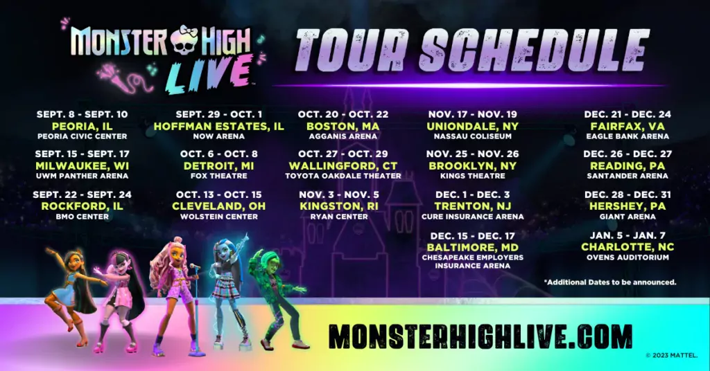 monster high on tour