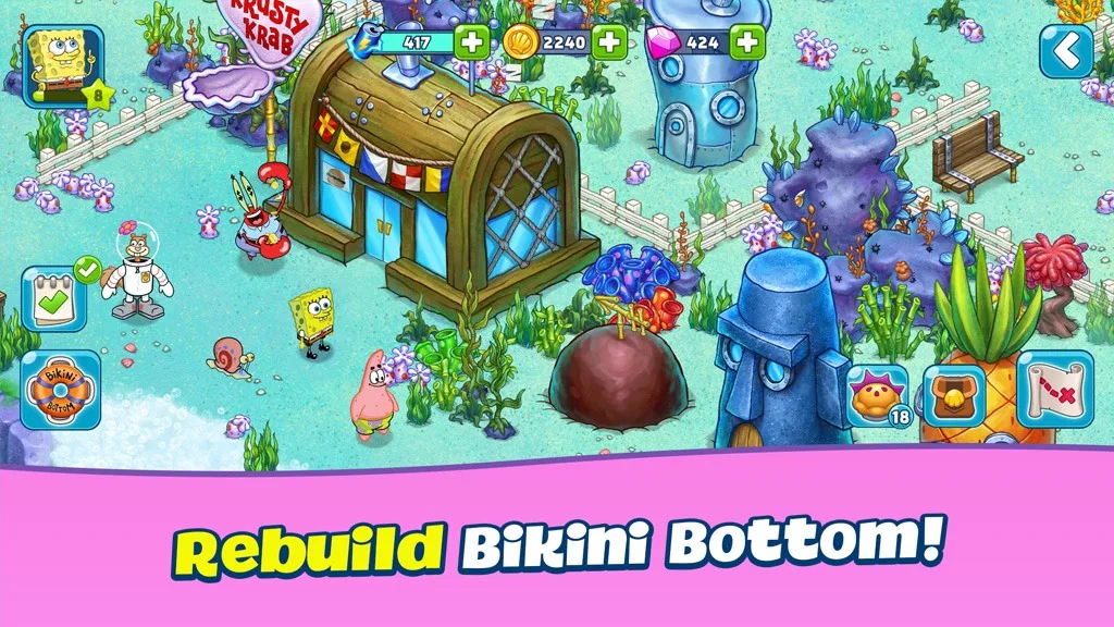 SpongeBob Explores New Bikini Bottom Adventures in This Mobile