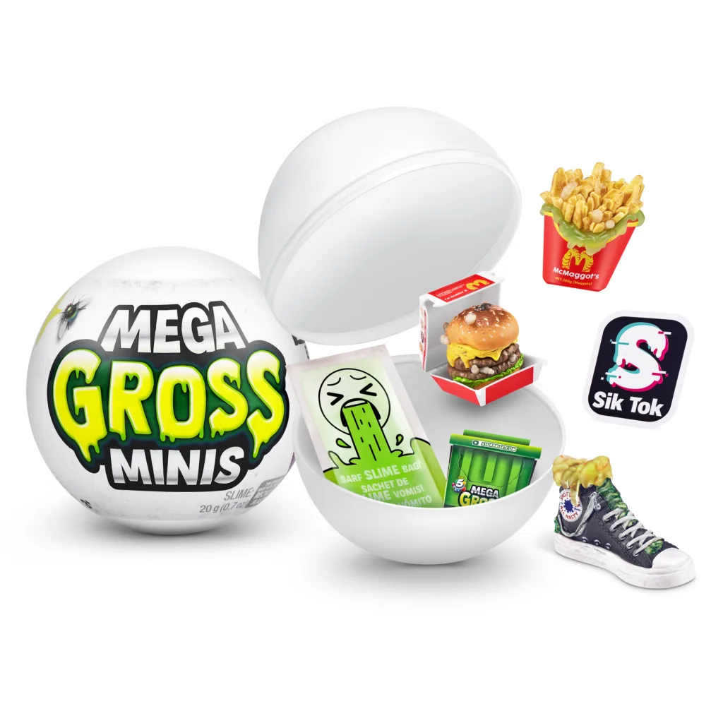 Mega Gross Minis are solely a parody product of Zuru Inc., and are not manufactured, affiliated with, or endorsed by any other company.